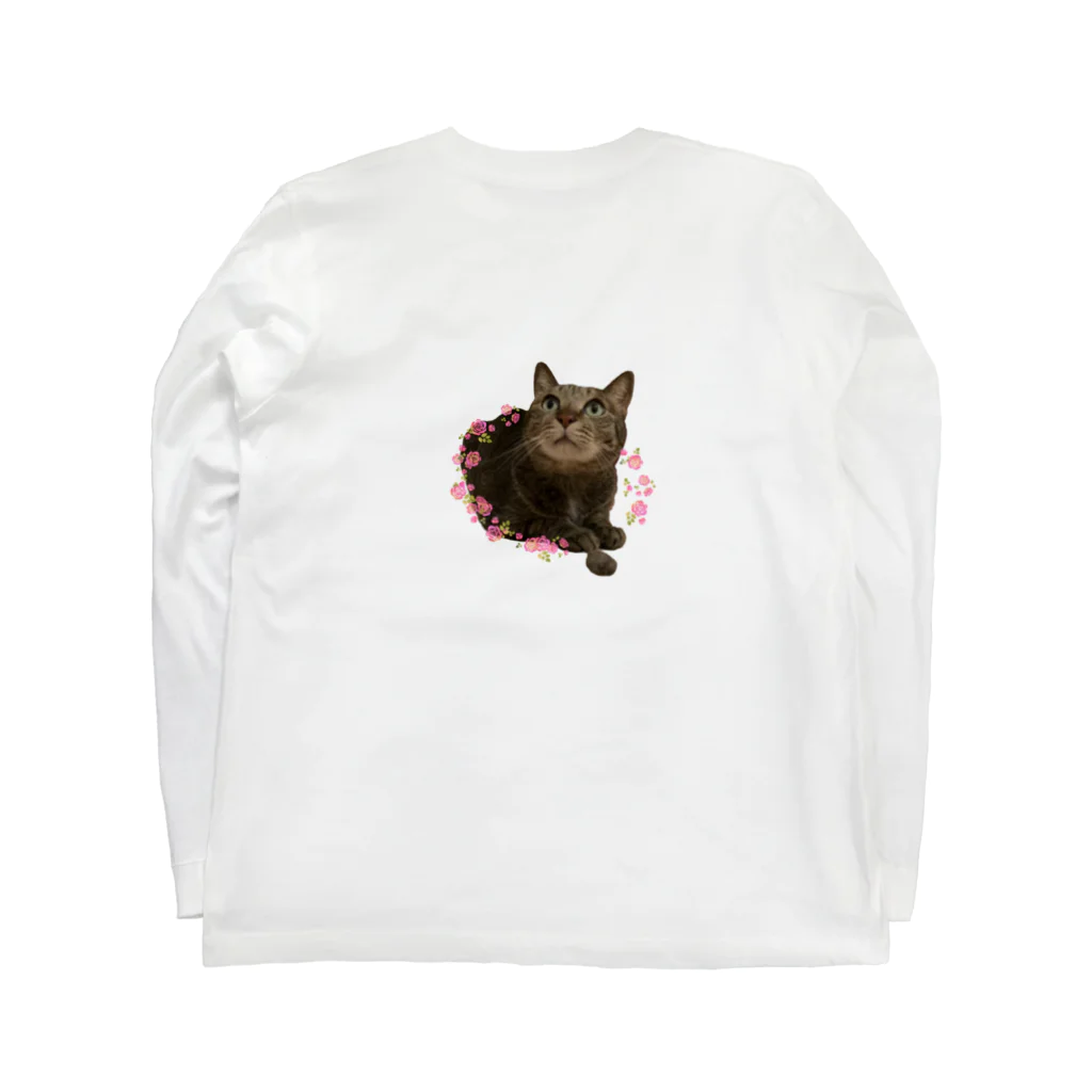 愛猫家のイワシくん Long Sleeve T-Shirt :back