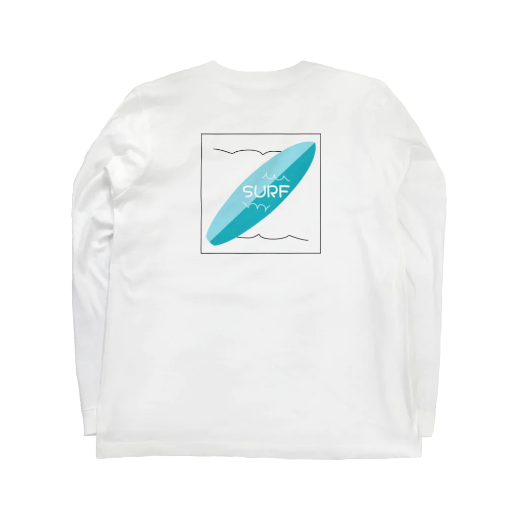 湘南を愛する男のSURF Long Sleeve T-Shirt :back