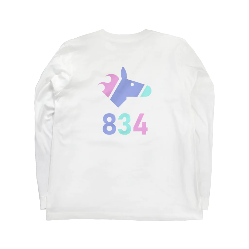 ばさし🐴 - Basashiのパステル834 ロングスリーブTシャツの裏面