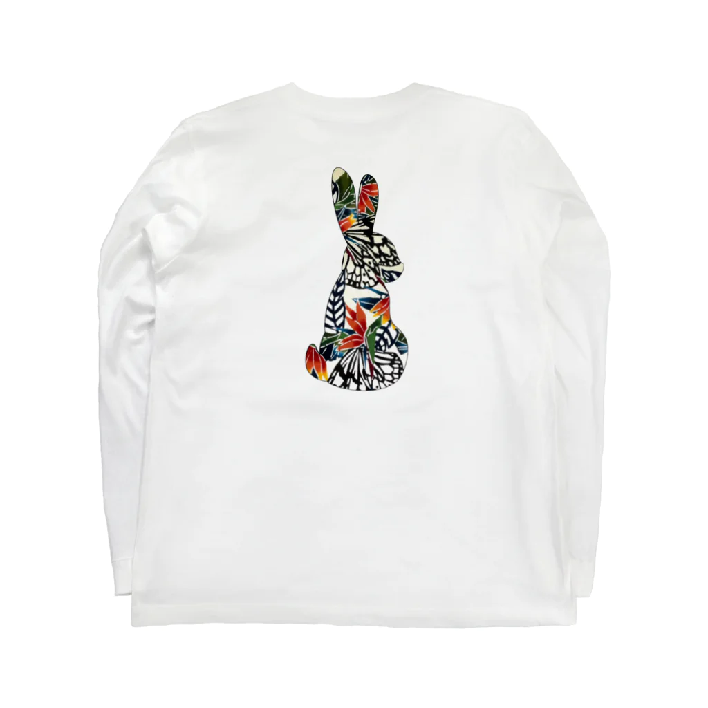 Color Rabbitの南国のうさぎさん ロングスリーブTシャツの裏面