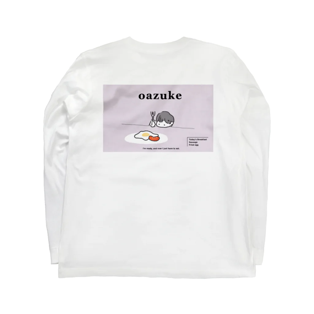 フダニズムのoazuke / breakfast Long Sleeve T-Shirt :back