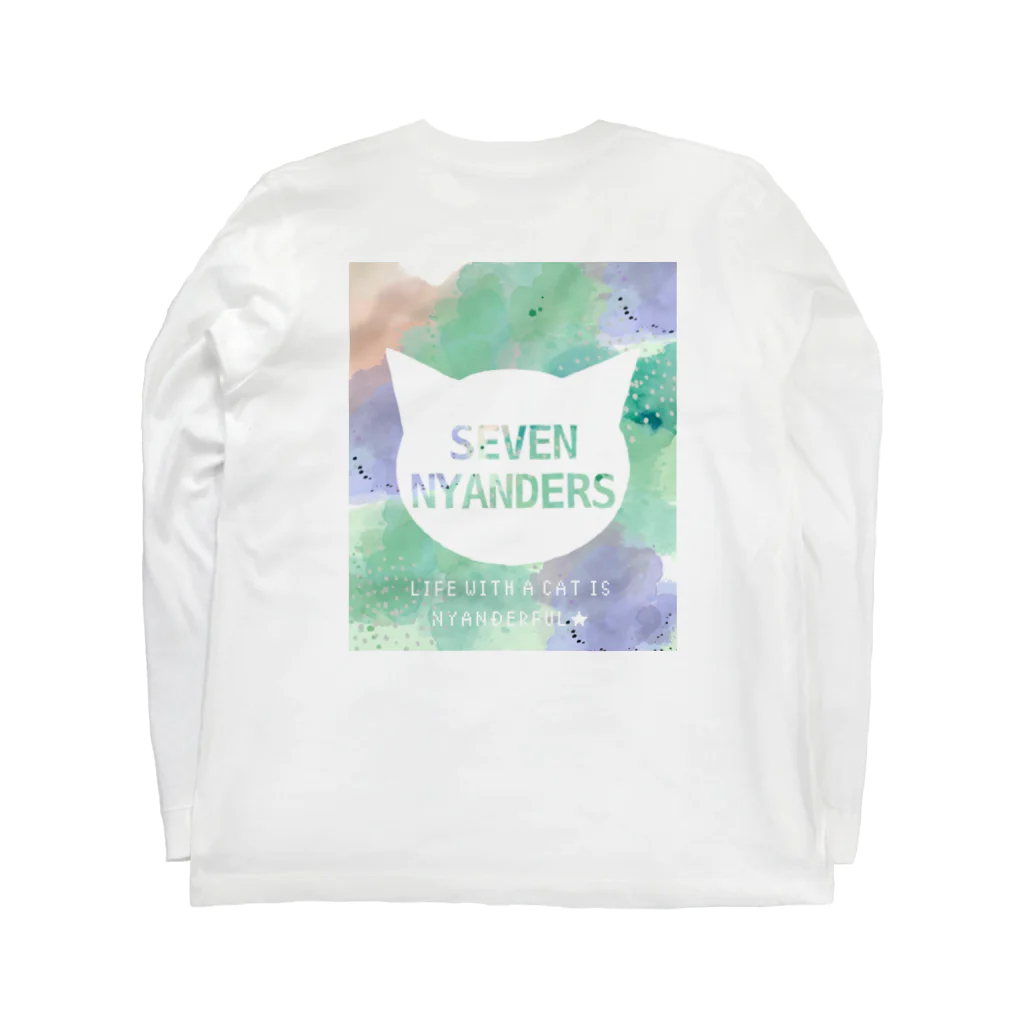 SEVEN NYANDERSのSEVEN NYANDERS シルエットロゴ　Spring Green 롱 슬리브 티셔츠の裏面