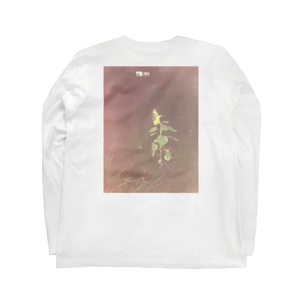 shiratomo.comの夜の向日葵 Long Sleeve T-Shirt :back