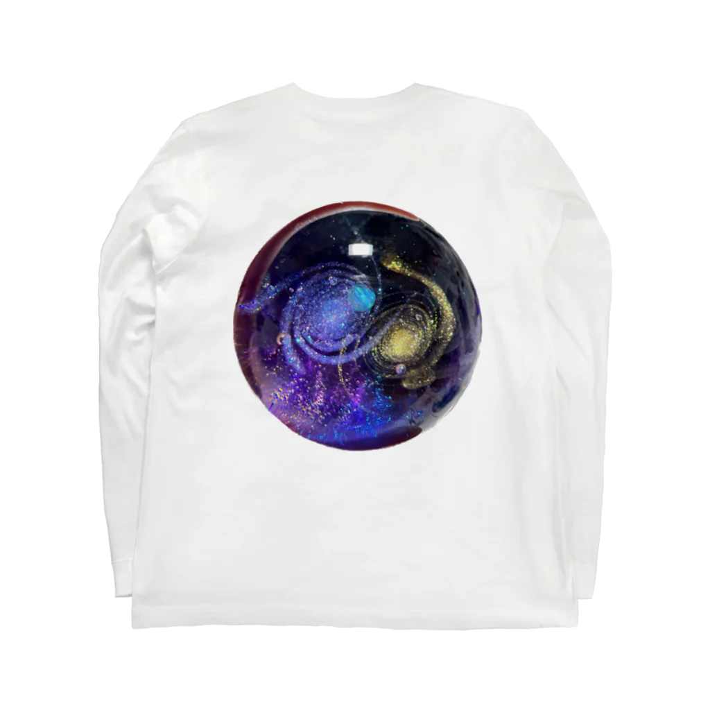 Ripples沖縄レジンアートの宇宙玉レジン Long Sleeve T-Shirt :back