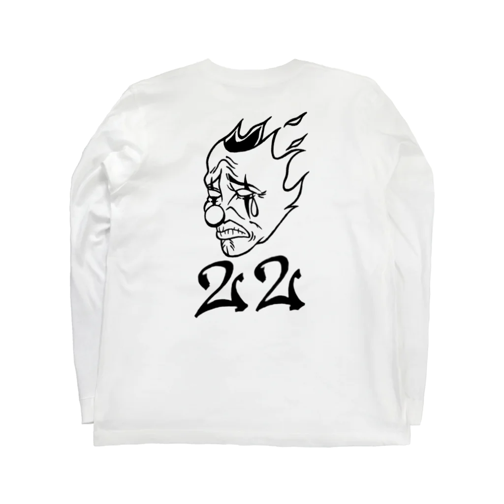 RNのthe 2 Face "cry" Long Sleeve T-Shirt :back