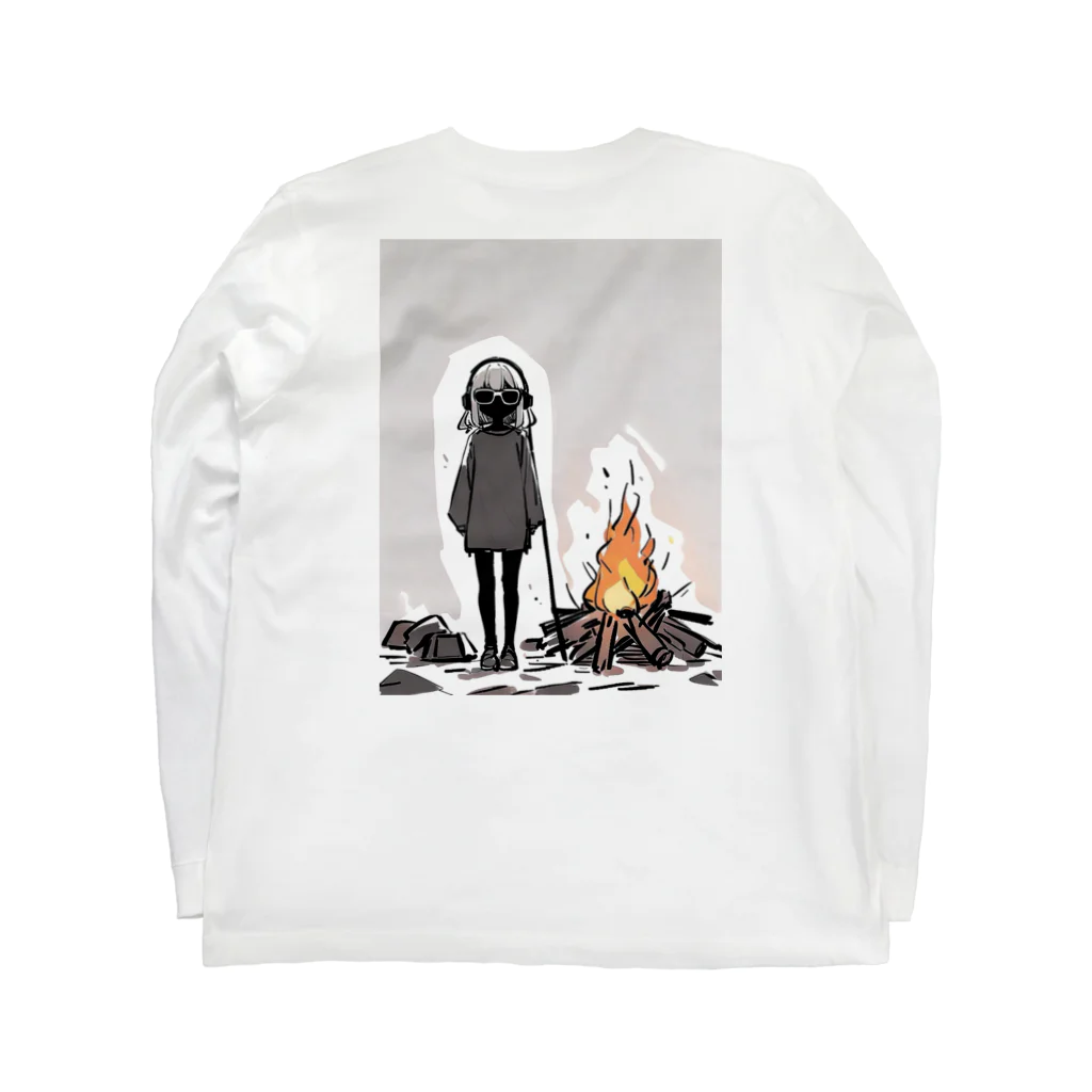 owl's shopのBonfire lit Long Sleeve T-Shirt :back