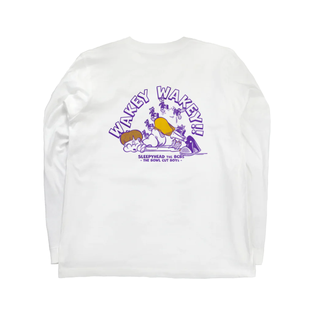 wara-koの『WAKEY WAKEY!! 』sleepy-head the BCBs Long Sleeve T-Shirt :back