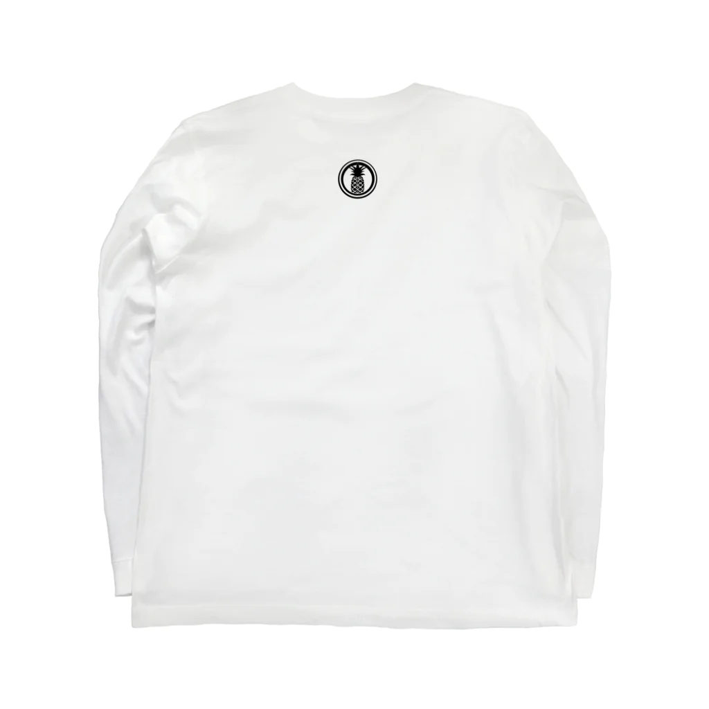 ぱなっぷるくんのぱなっぷるくん(背面家紋あり) Long Sleeve T-Shirt :back