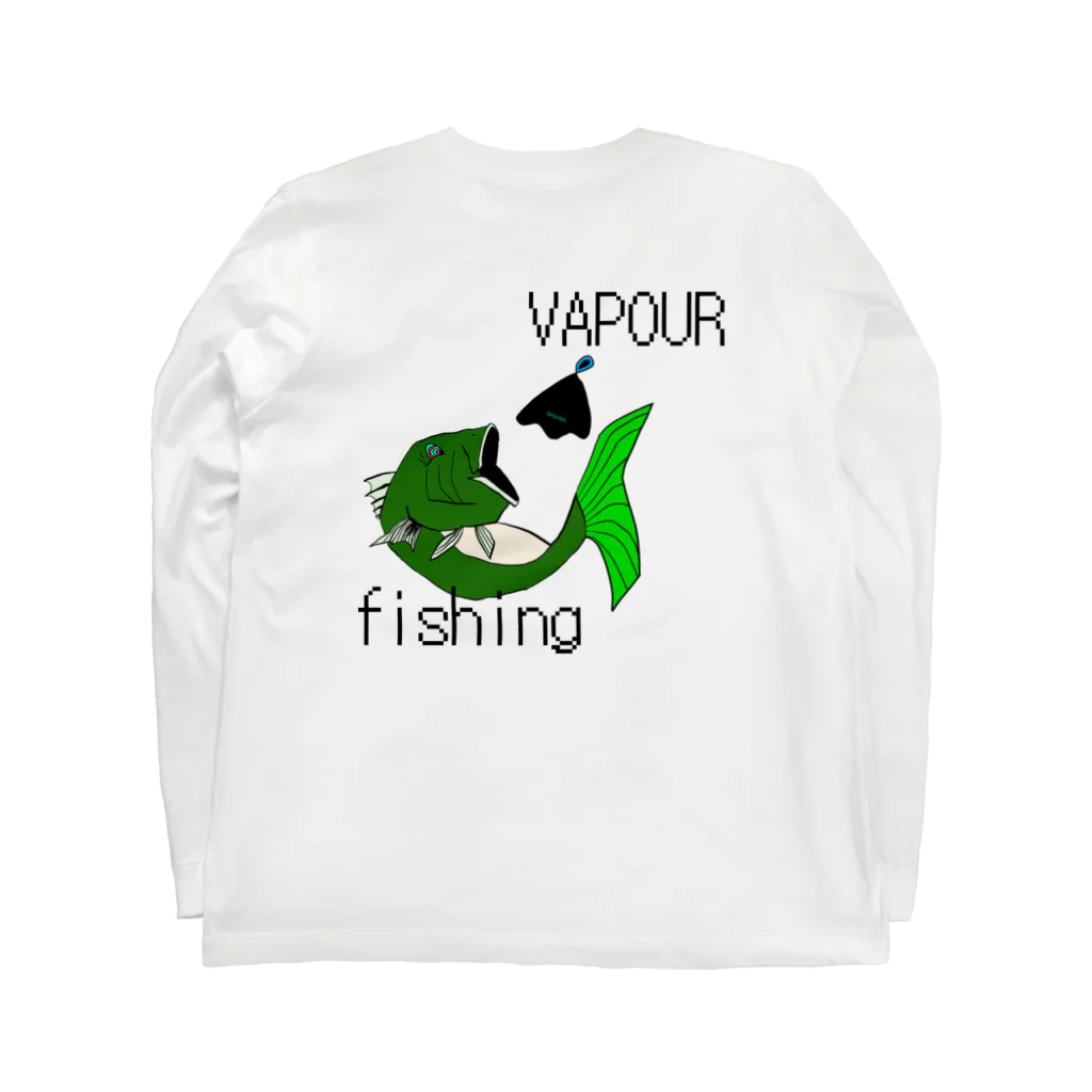 VAPOURのvapour fishing(ブラックバス) ロングスリーブTシャツの裏面