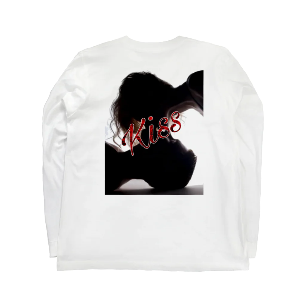 キッチンファラオのKiss デザイン Long Sleeve T-Shirt :back