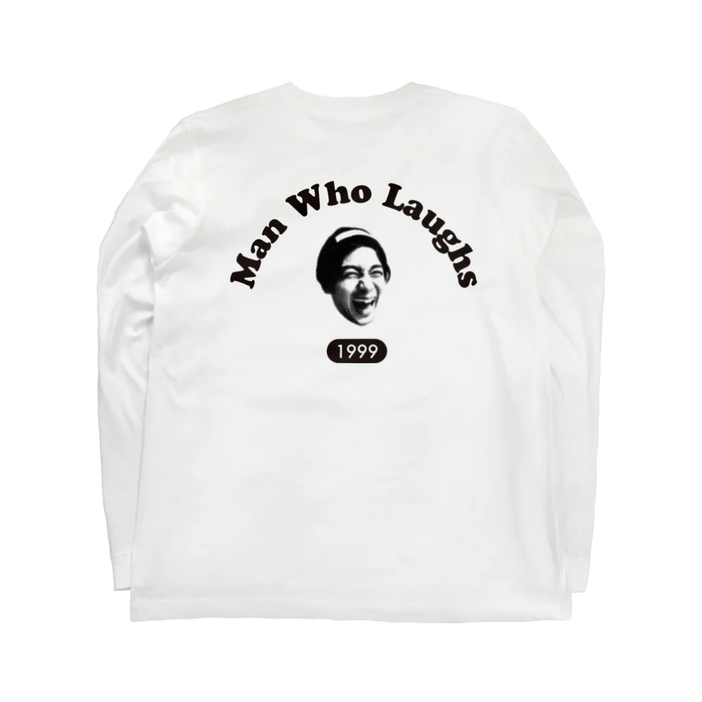 Man Who LaughsのMWLサークルロゴ Long Sleeve T-Shirt :back