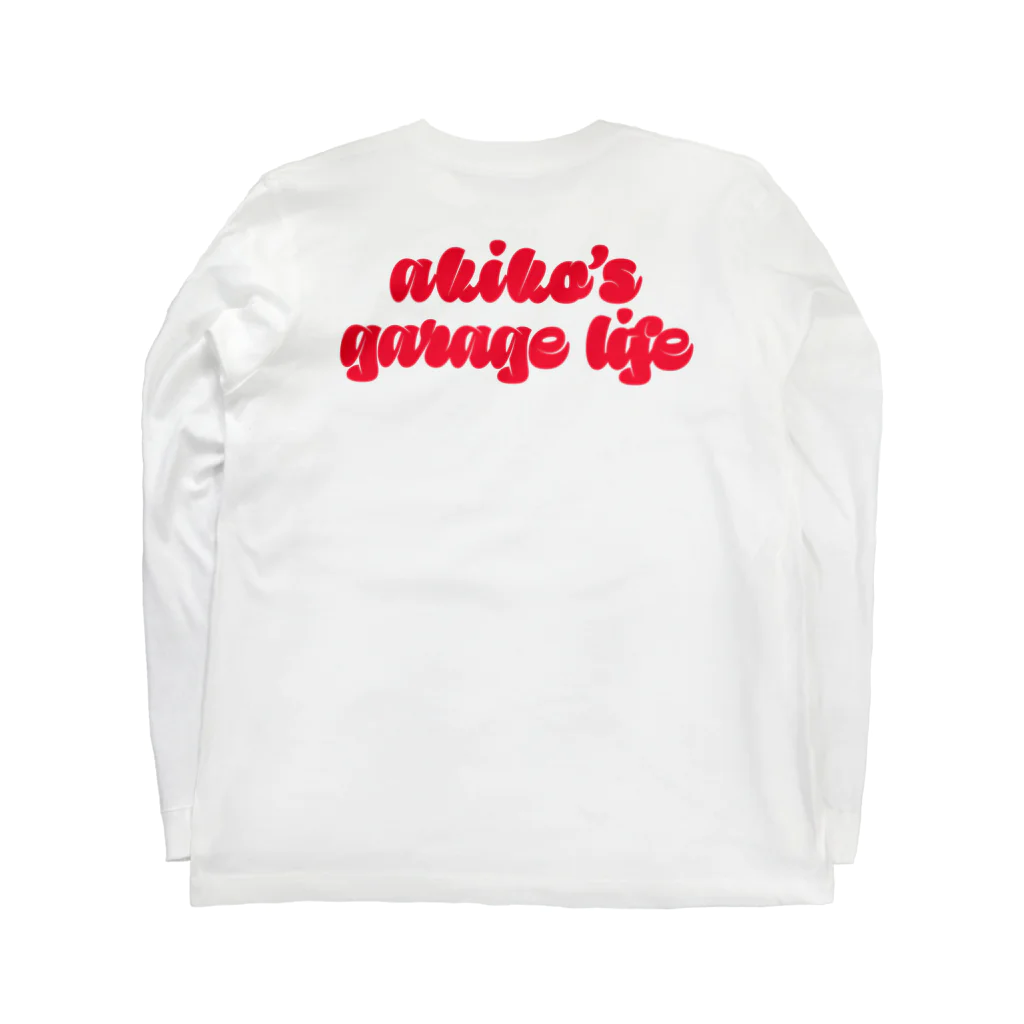 YTGR〜矢田部明子のガレージライフ〜のヤタガレロンT ポップ（ファインレッド） Long Sleeve T-Shirt :back