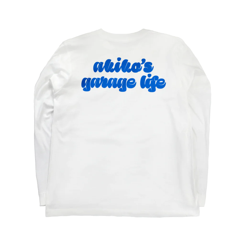 YTGR〜矢田部明子のガレージライフ〜のヤタガレロンT ポップ（ブルー） Long Sleeve T-Shirt :back