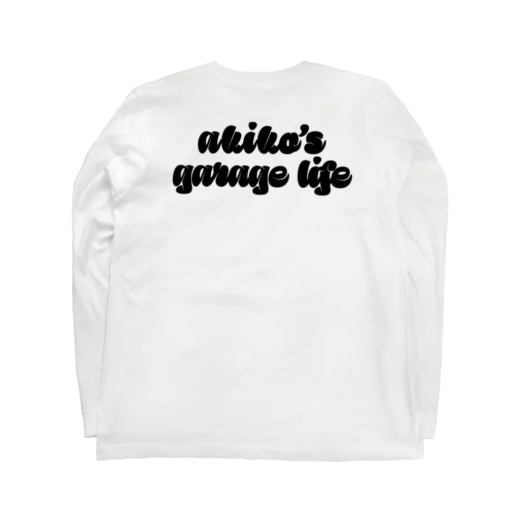 YTGR〜矢田部明子のガレージライフ〜のヤタガレロンT ポップ（ブラック） Long Sleeve T-Shirt :back