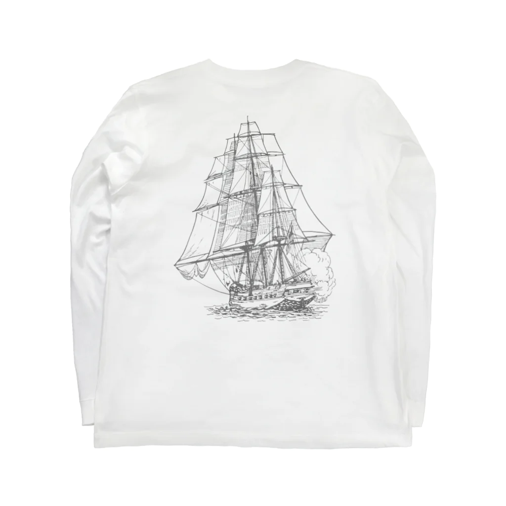 ToFu Creative Studioの帆船 Long Sleeve T-Shirt :back