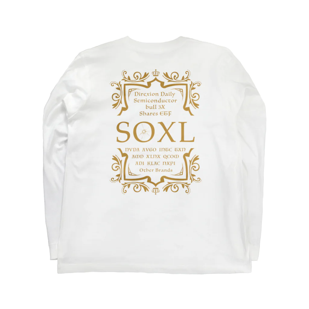 クラーケンデザインのSOXLグッズ ロングスリーブTシャツの裏面