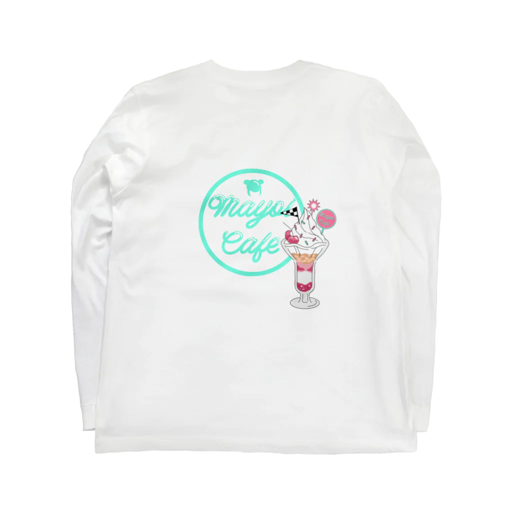 mayoi-chanのmayoichan メイドカフェバイト中 pink ver ロングスリーブTシャツの裏面