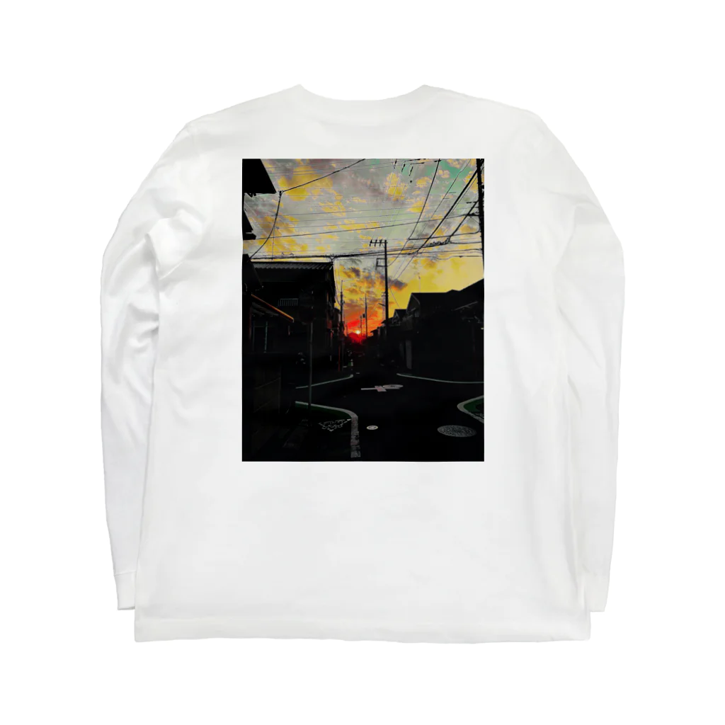 Lala-fuの➕🟰➕ I looked up at Tokyo in the evening 🟰➕🟰 Long Sleeve T-Shirt :back