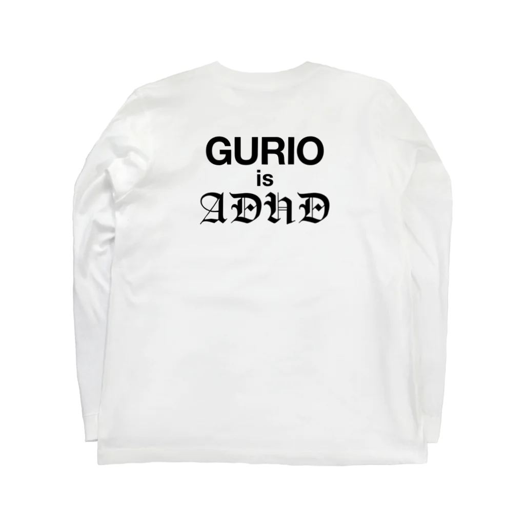 NET SHOP MEKのGURIO is ADHD ロンTEE ロングスリーブTシャツの裏面