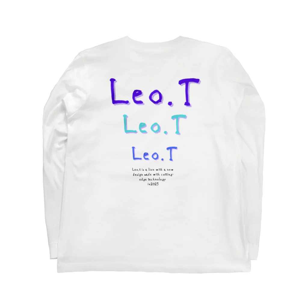 Leo.T Shopのライオンアート　Leo.T Long Sleeve T-Shirt :back