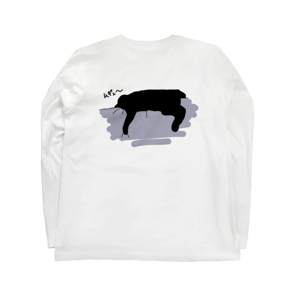 FAMILY _HOLIDAYsのクロネコのクロ Long Sleeve T-Shirt :back