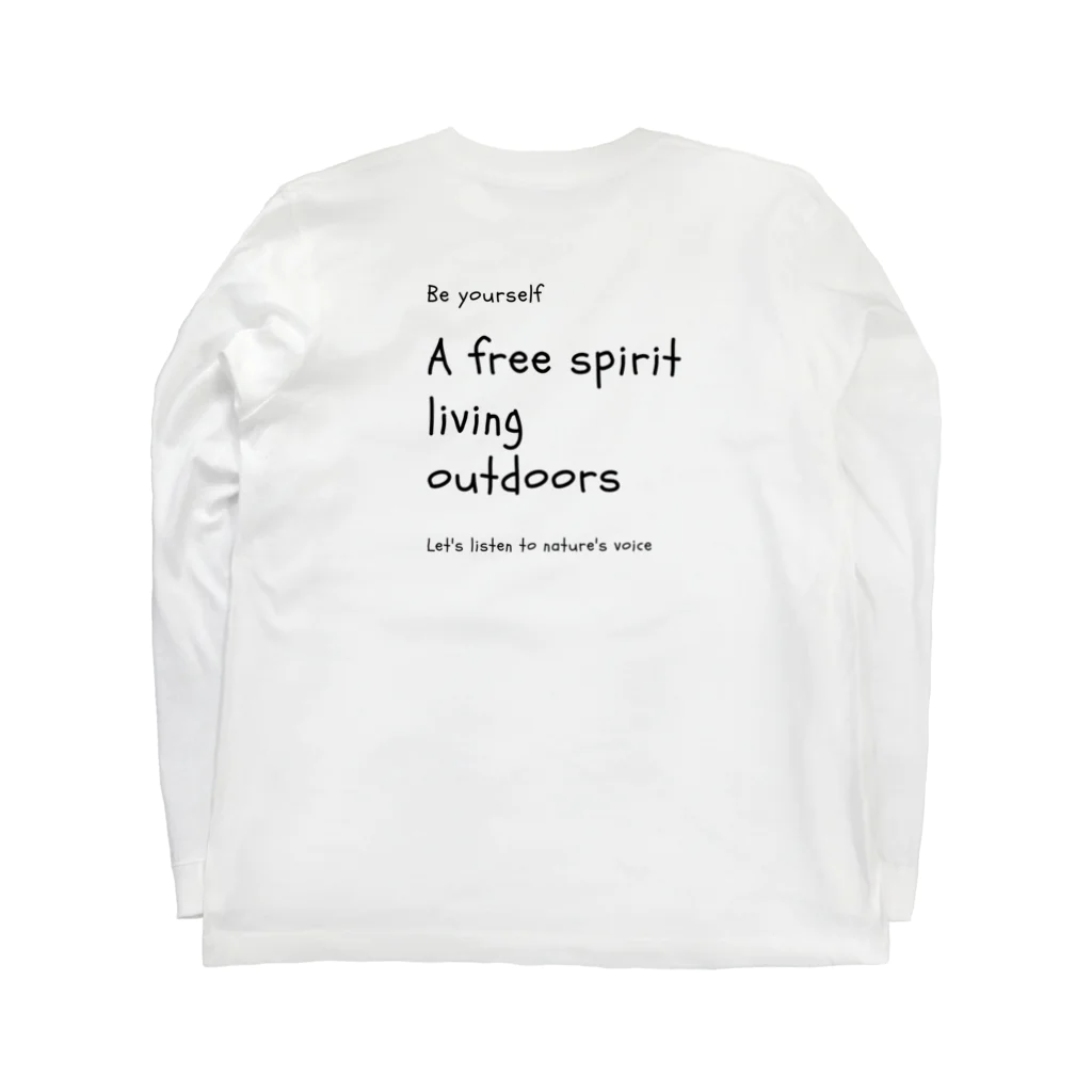 h@ruのぞうさん親子 Long Sleeve T-Shirt :back