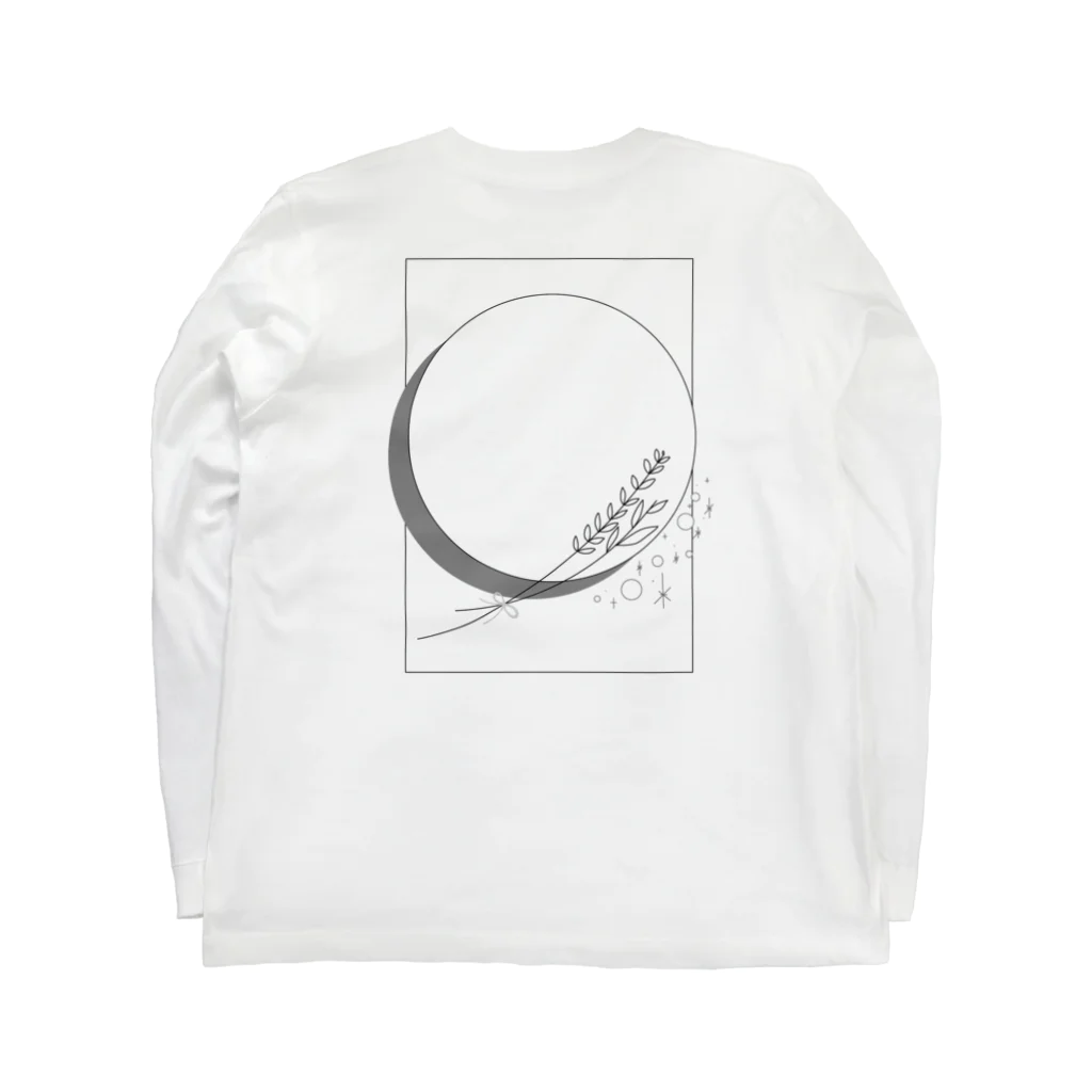 チョコミントのmoon. ロングスリーブTシャツの裏面