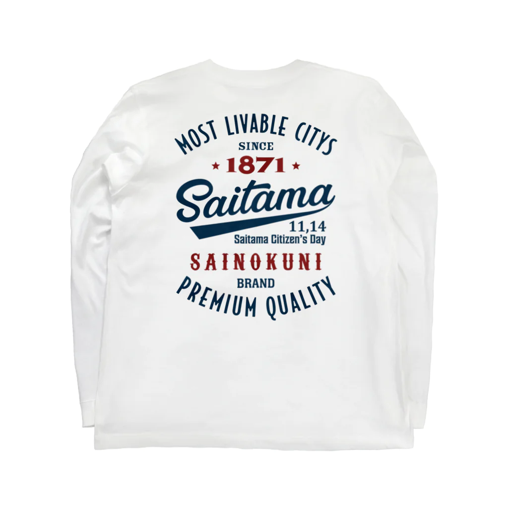 kg_shopの[★バック] Saitama -Vintage- (淡色Tシャツ専用) ロングスリーブTシャツの裏面