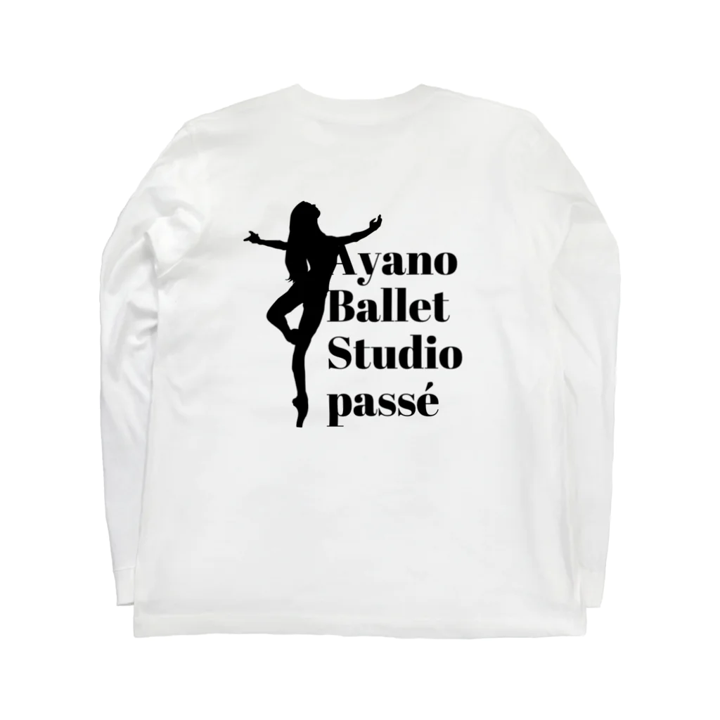 Ayano Ballet Studio 〜passé〜　アヤノバレエスタジオパッセのNew ロゴマーク Long Sleeve T-Shirt :back