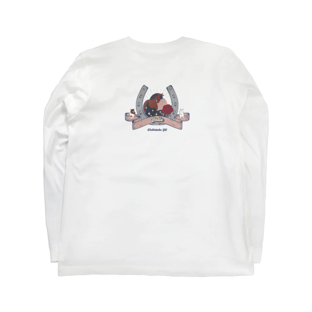 ChibisukeGO ショップSUZURI店のベルちゃんGO GO Long Sleeve T-Shirt :back