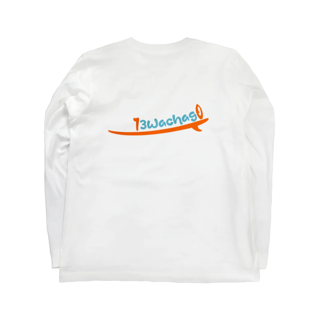 73wachagoのオリジナルシャツ：両面イラスト有 Long Sleeve T-Shirt :back