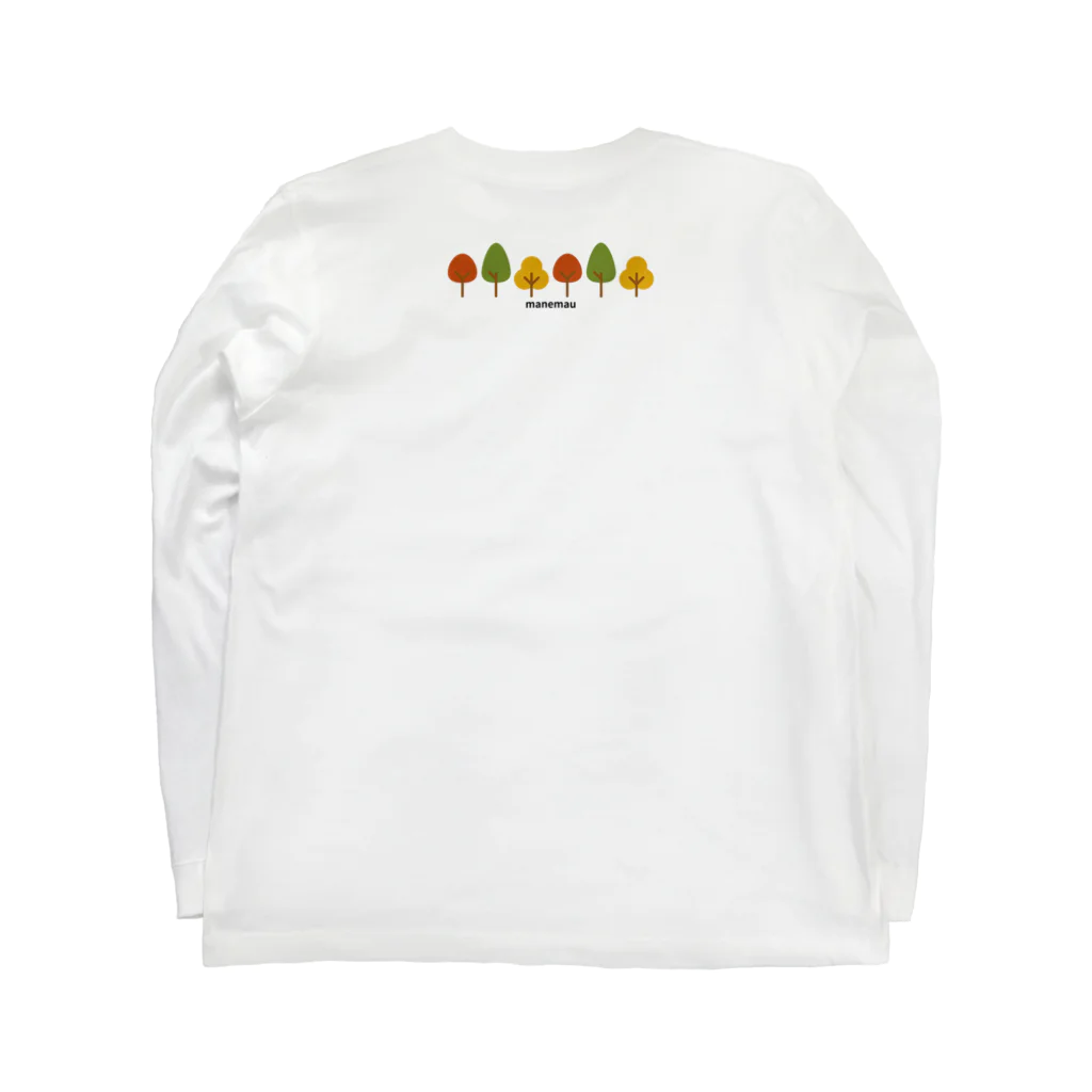 manemauの森のふくろう Long Sleeve T-Shirt :back