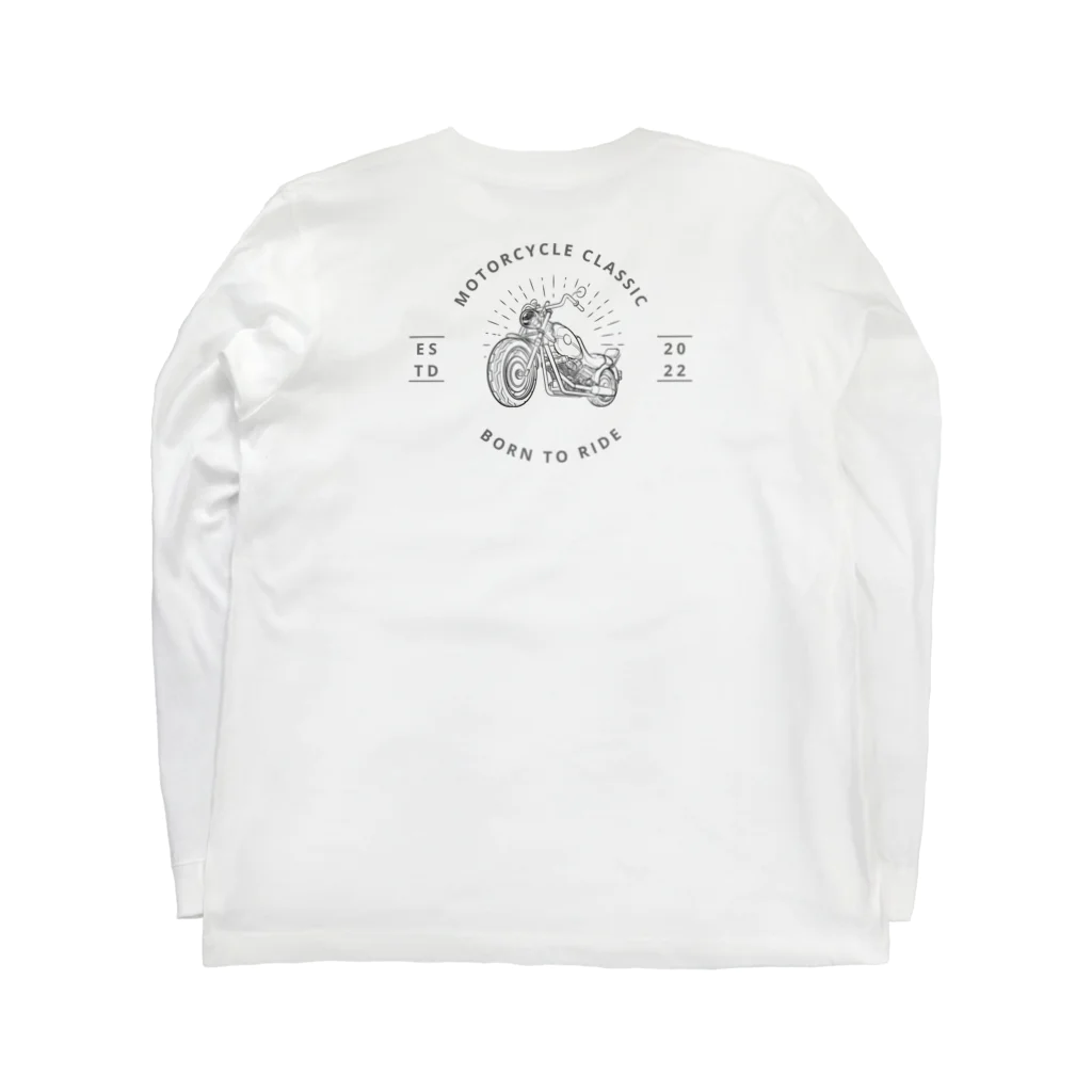 Sky00のオールドバイクラブ Long Sleeve T-Shirt :back