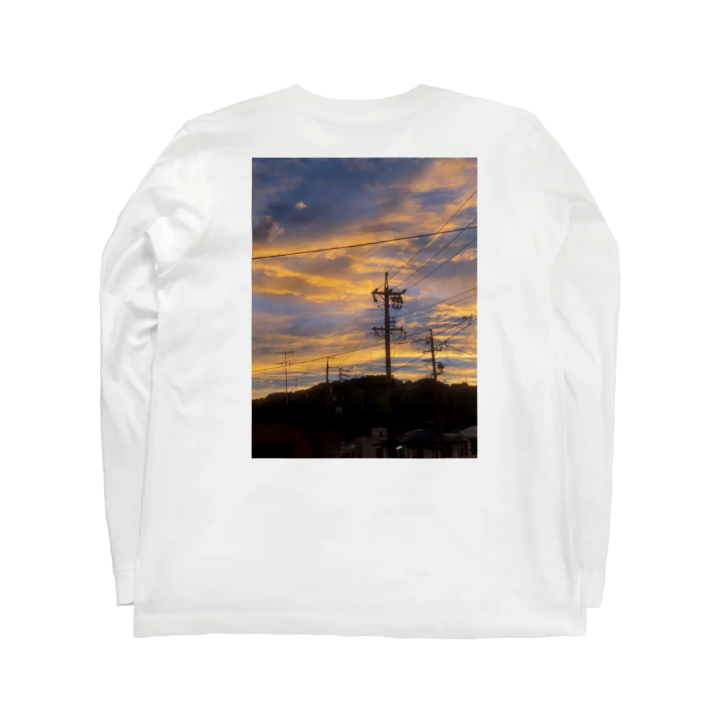 life photo goods shopの夕焼け Long Sleeve T-Shirt :back