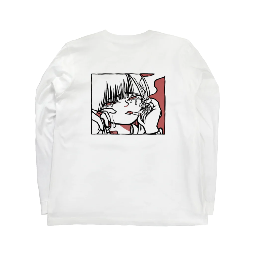 まんぐ〜すの泣いてないよ、しみただけ Long Sleeve T-Shirt :back