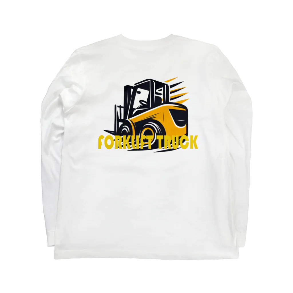 UrAjapan Factoryのフォークリフトマニア　USA Long Sleeve T-Shirt :back