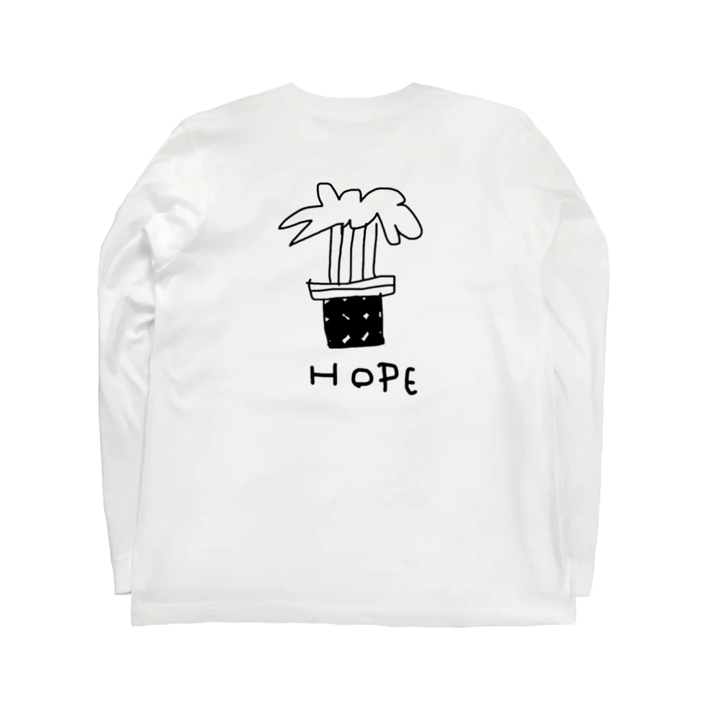 ohayo.のHOPE ロングスリーブTシャツの裏面