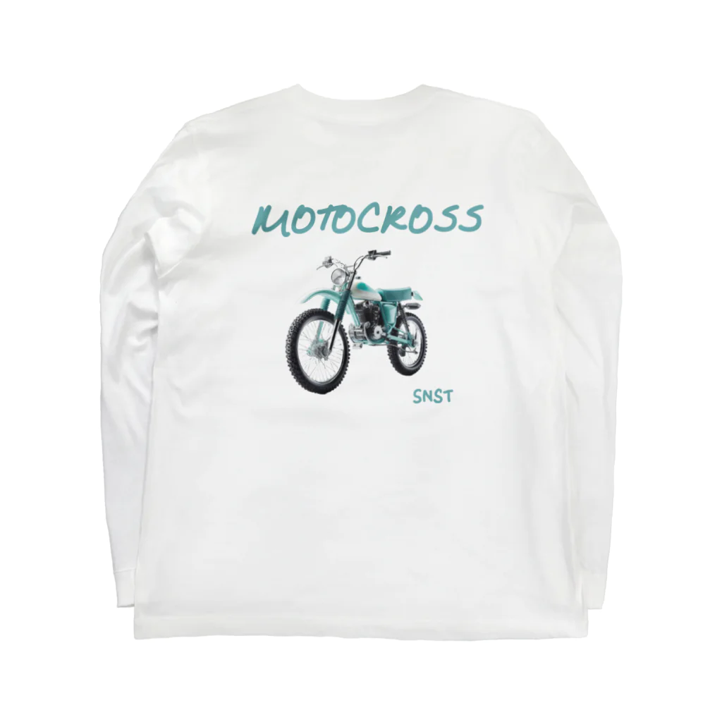 SNSTの某アクセサリーブランドの色のバイク Long Sleeve T-Shirt :back