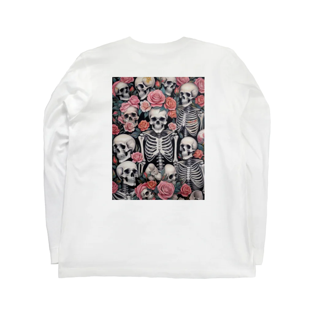 Skull sectionの薔薇とドクロ Long Sleeve T-Shirt :back