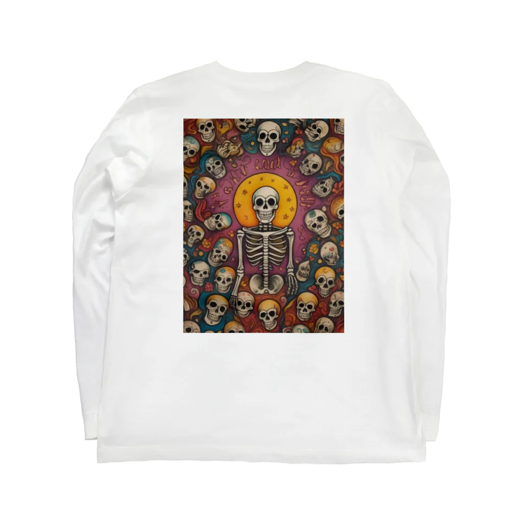 Skull sectionの月とドクロ Long Sleeve T-Shirt :back