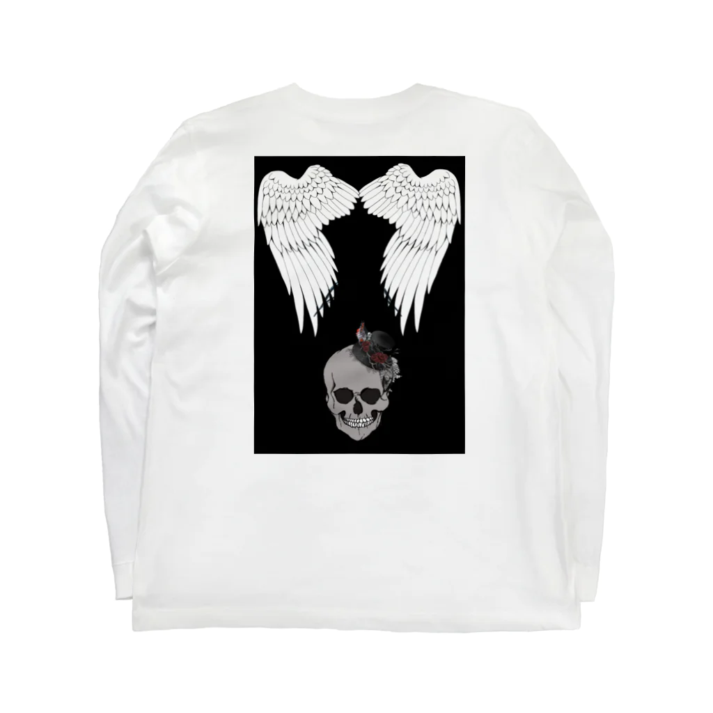 いつかやる気を出したいのSKULL Long Sleeve T-Shirt :back