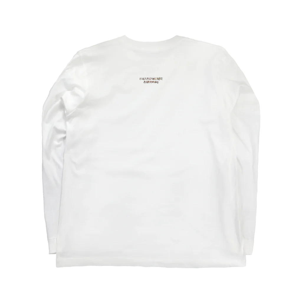 NARROWCAST RECORDSのNARROWCAST RECORDS ロゴ Long Sleeve T-Shirt :back