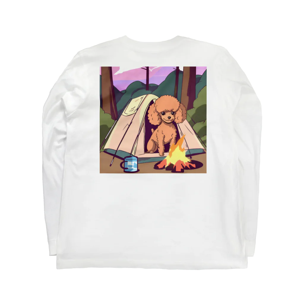 camper's dogのcamper's dog  トイプードル Long Sleeve T-Shirt :back