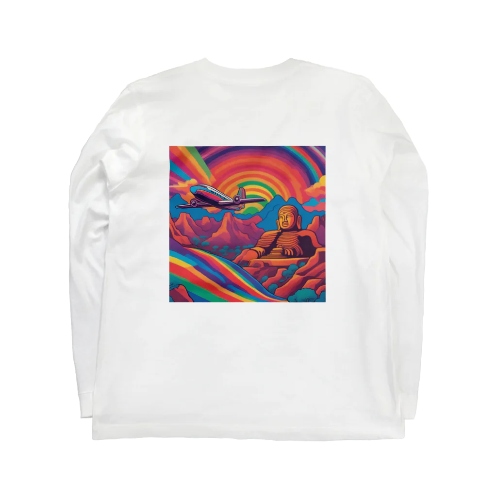 彩虎TigdolのPsychedelic history mix 3 ロングスリーブTシャツの裏面