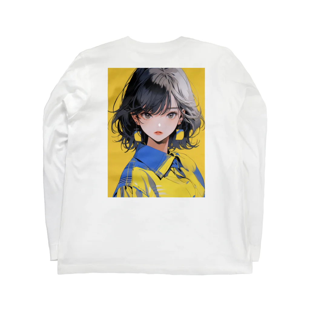 yanagi029のワイシャツ女子 ロングスリーブTシャツの裏面