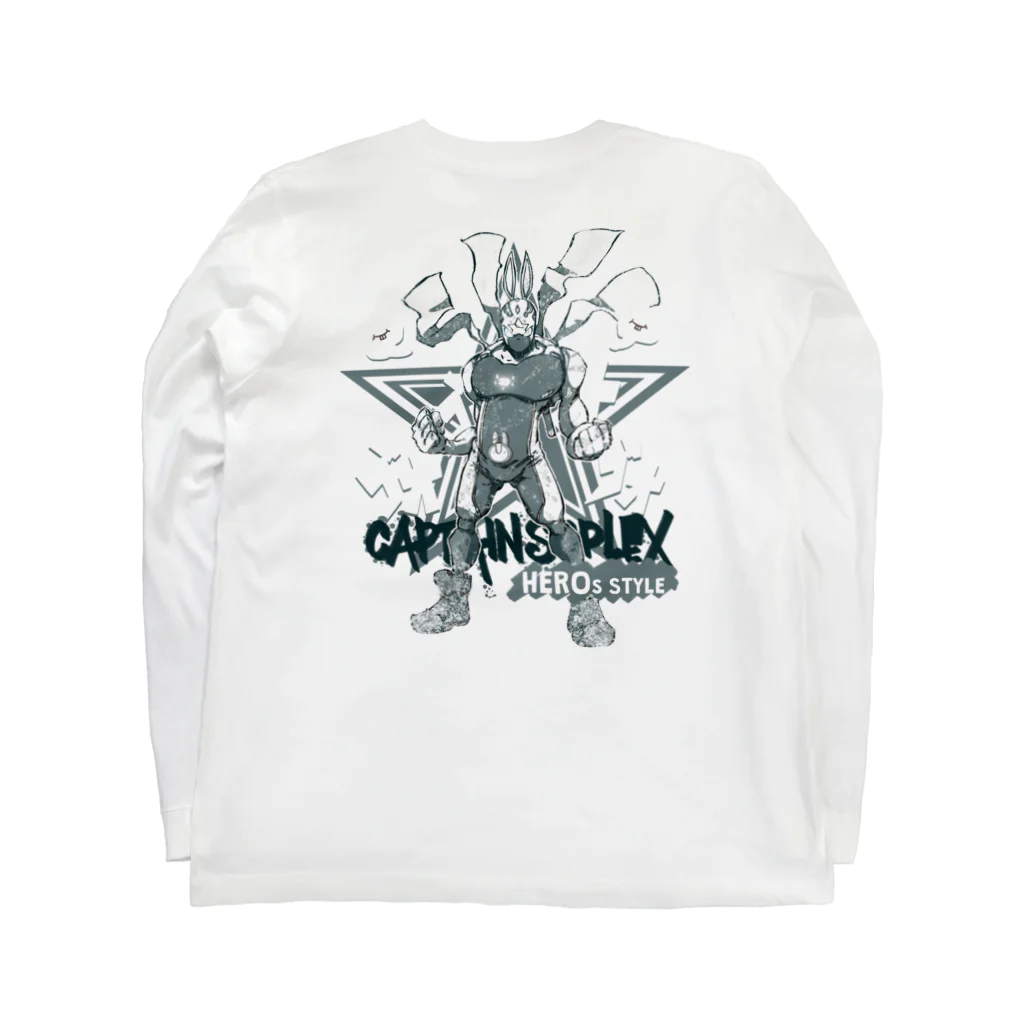 暴猫OnlineのCAPTAIN SUPLEX コミック ロングスリーブTシャツの裏面