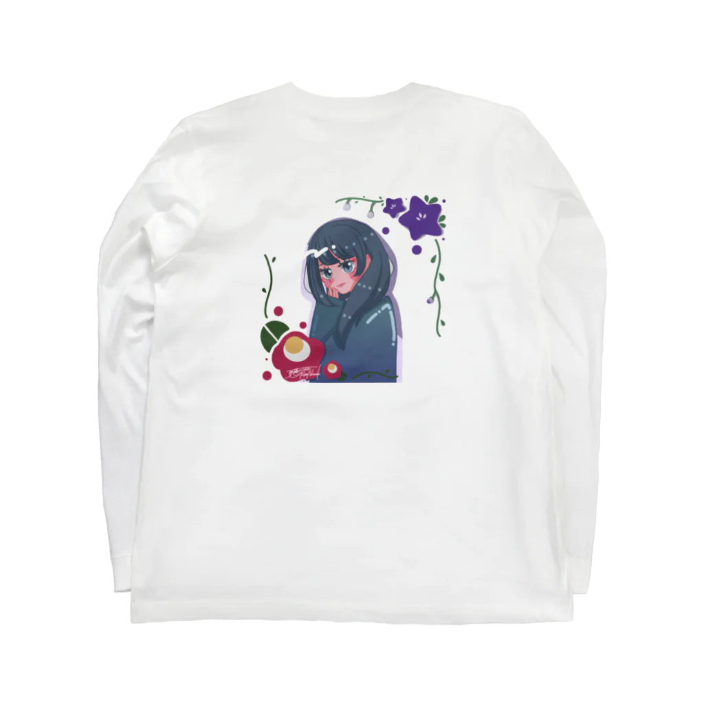 夏藤のりまき🐸Laboのあやかしちゃん🥀 ロングスリーブTシャツの裏面