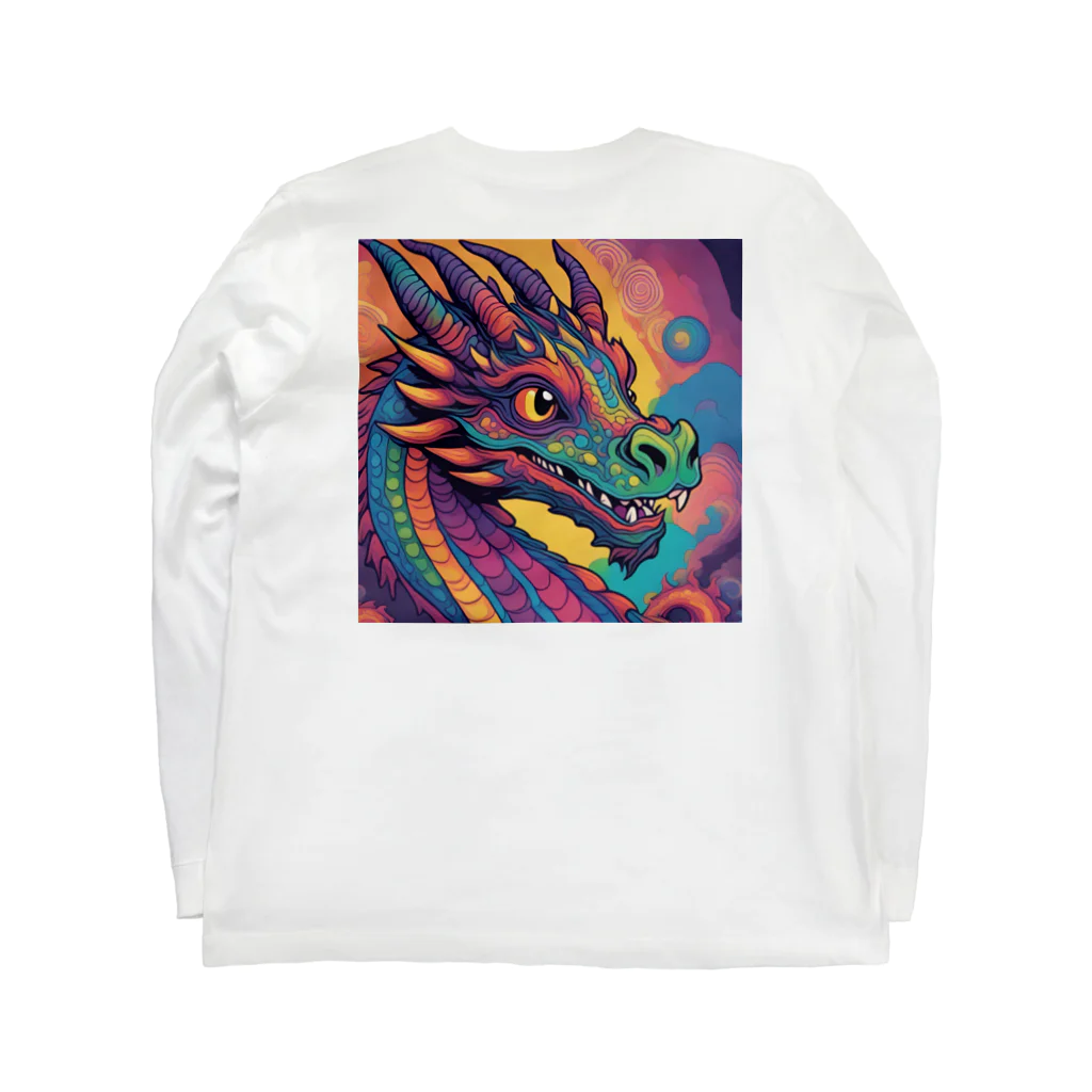 DORAGONIAのサイケドラゴン ロングスリーブTシャツの裏面