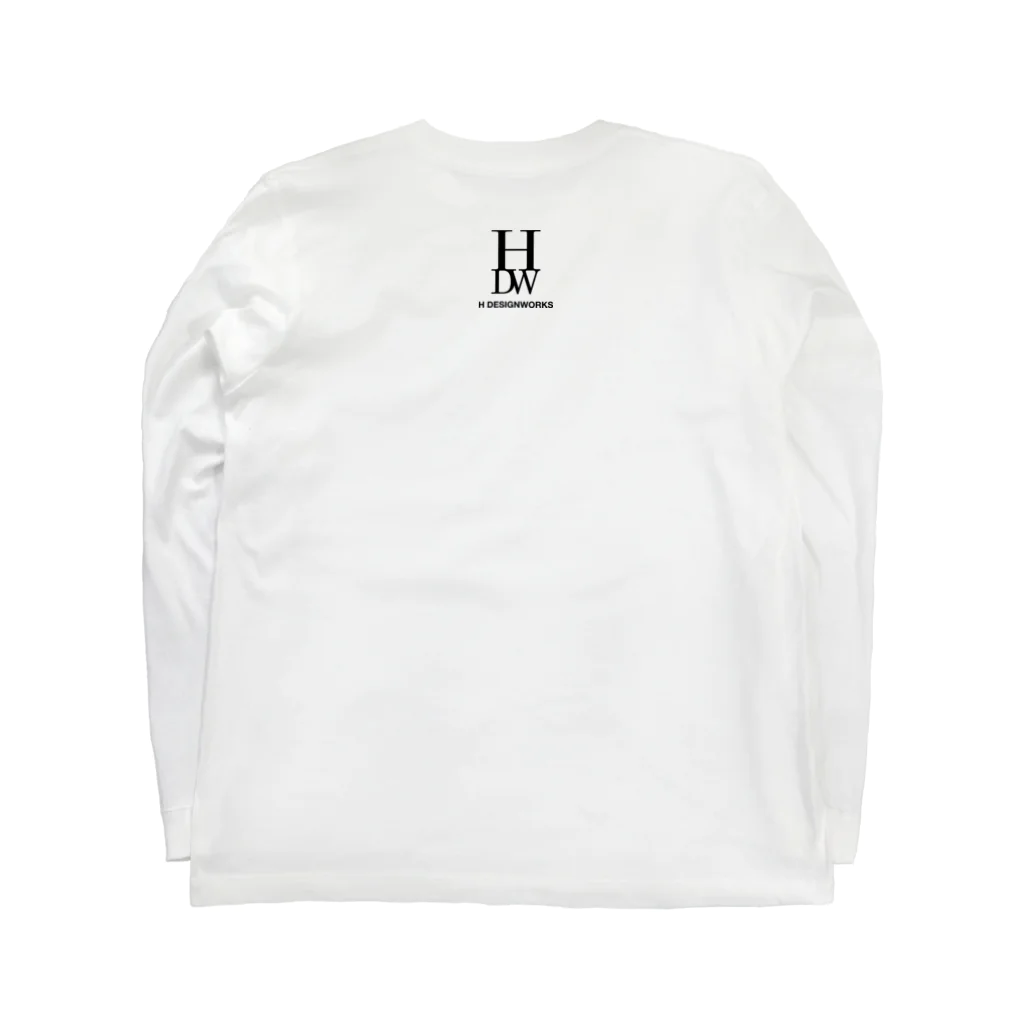 HDWのH DESIGNWORKS ロゴグッズ ロングスリーブTシャツの裏面