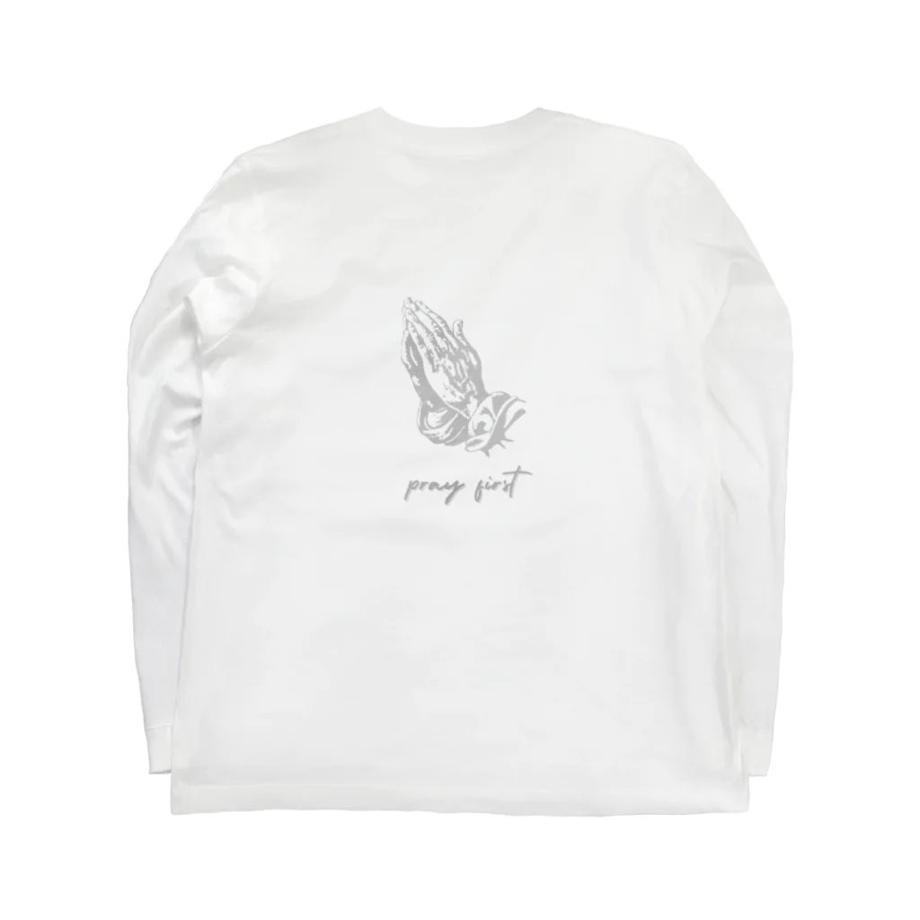 PamilyaのPray first. Long Sleeve T-Shirt :back